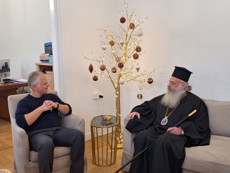 Συνάντηση Δημήτρη Πτωχού με Μητροπολίτη Μαντινείας και Κυνουρίας Επιφάνιο