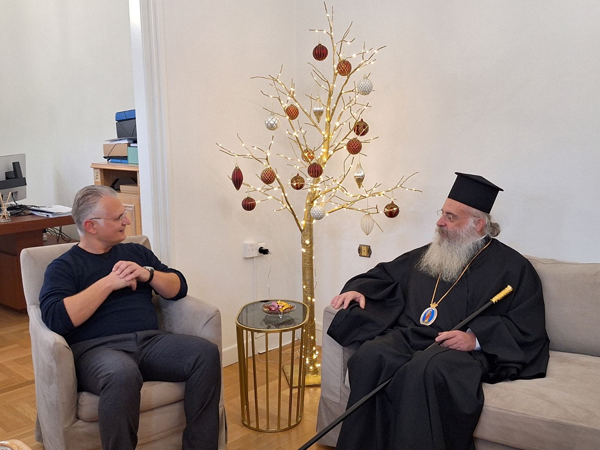 Συνάντηση Δημήτρη Πτωχού με Μητροπολίτη Μαντινείας και Κυνουρίας Επιφάνιο