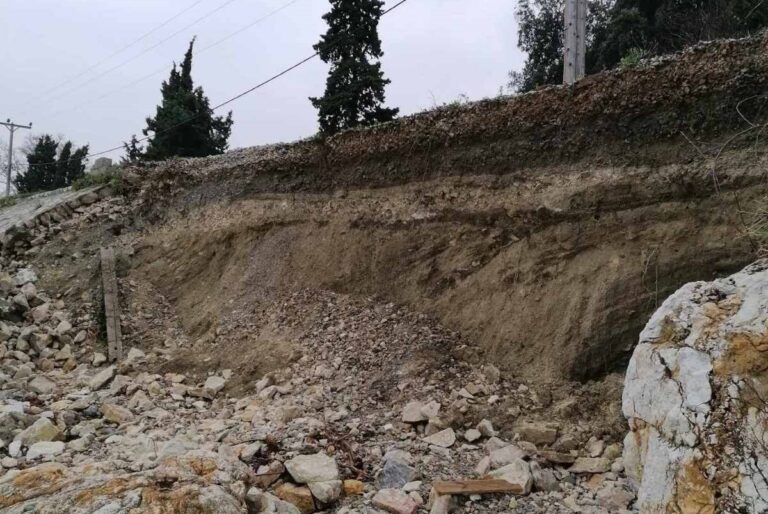 Ζημιές στον Πλαταμώνα από την πρόσφατη κακοκαιρία Bora