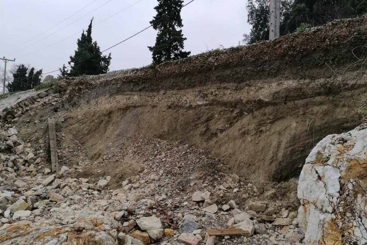 Ζημιές στον Πλαταμώνα από την πρόσφατη κακοκαιρία Bora