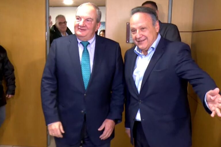 Θεσσαλονίκη: Συνάντηση Στέλιου Αγγελούδη με τον Κώστα Καραμανλή
