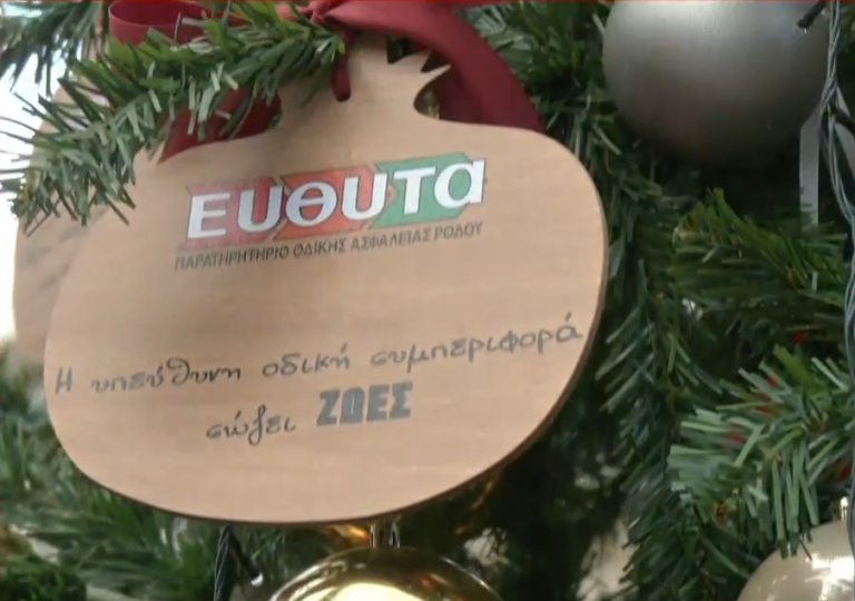 Ρόδος: Ένα ξεχωριστό “χριστουγεννιάτικο δέντρο αγάπης” στηρίζει θύματα τροχαίων
