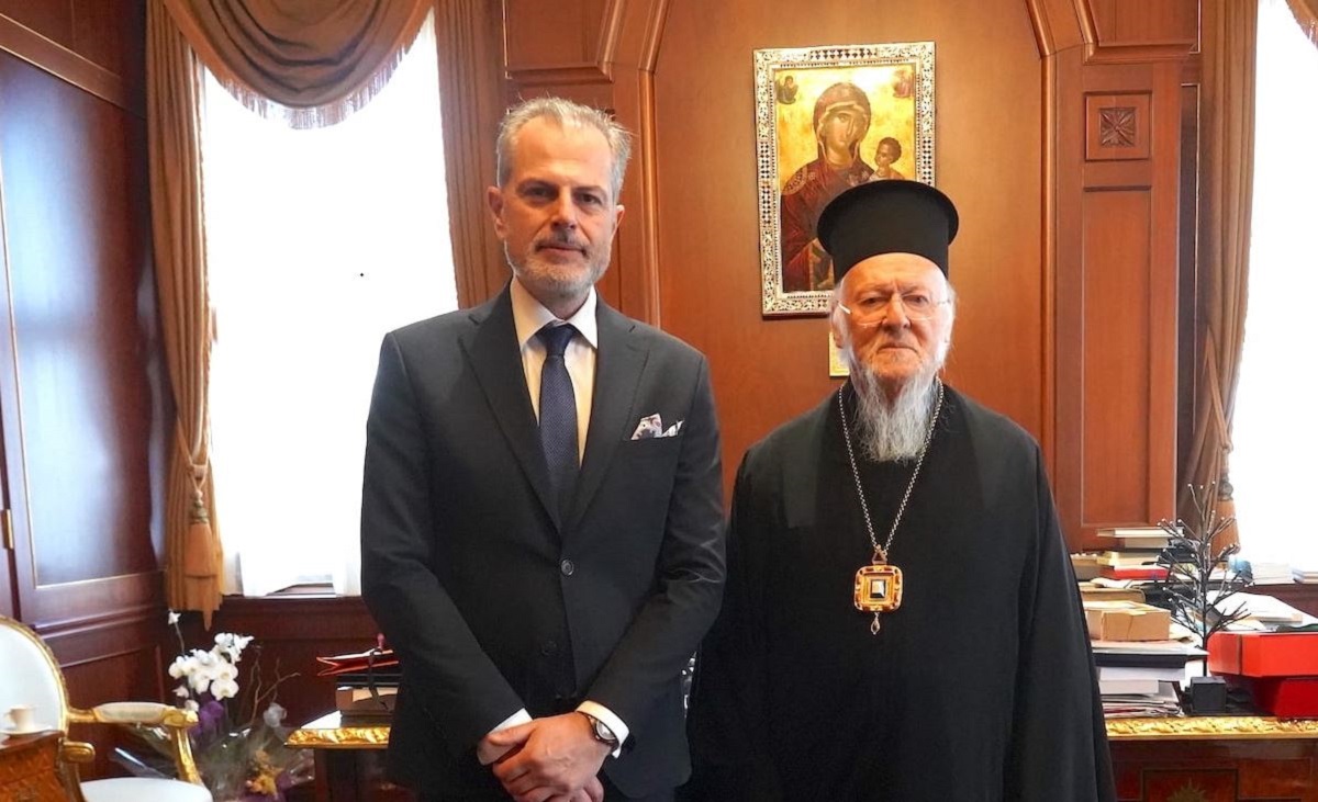 Επίσκεψη του προέδρου της ΕΡΤ Γιάννη Παπαδόπουλου στον Οικουμενικό Πατριάρχη