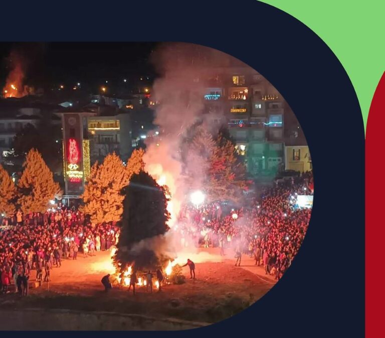 Yπαίθριος χριστουγεννιάτικος χορευτικός κύκλος στο Άργος