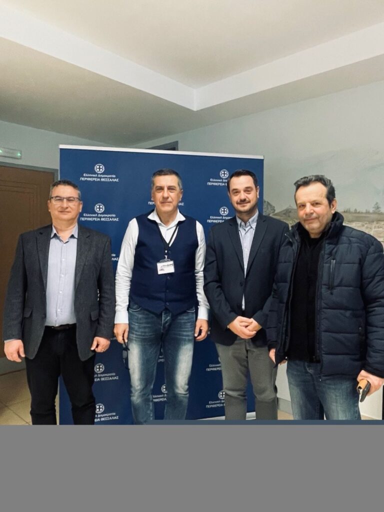 Επίσκεψη του νέου Προέδρου του Κέντρου Κοινωνικής Πρόνοιας Περιφέρειας Θεσσαλίας στον Περιφερειάρχη Δ. Κουρέτα