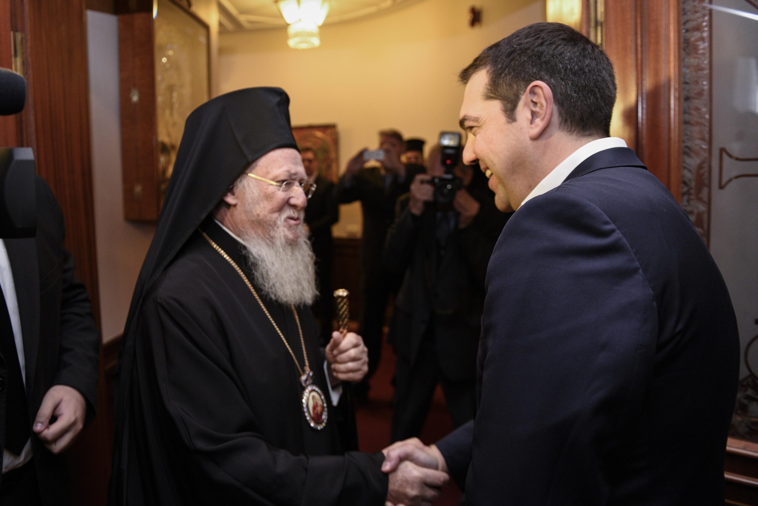 Συνάντηση Αλ. Τσίπρα με τον Οικουμενικό Πατριάρχη Βαρθολομαίο στο Στρασβούργο