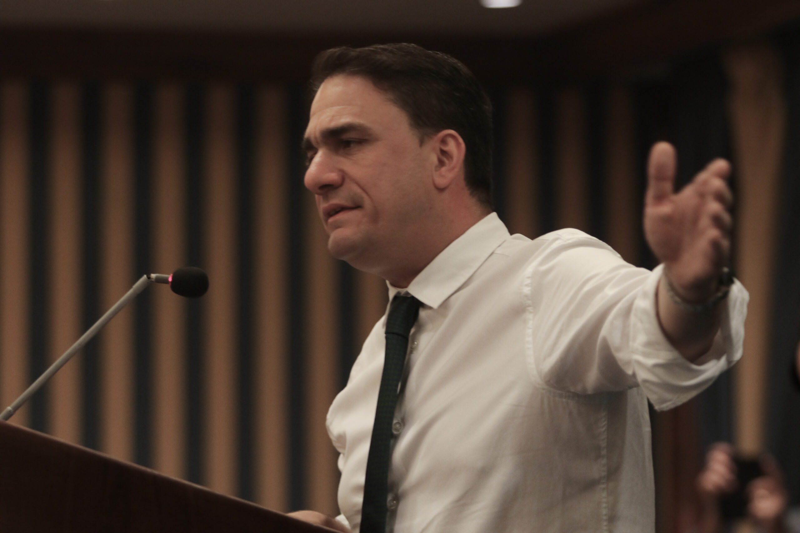 ΚΕΝΤΡΙΚΗ ΠΡΟΕΚΛΟΓΙΚΗ ΟΜΙΛΙΑ ΤΟΥ ΥΠΟΨΗΦΙΟΥ ΕΥΡΩΒΟΥΛΕΥΤΗ ΤΟΥ ΠΑΣΟΚ ΚΩΣΤΑ ΤΣΟΥΚΑΛΑ(ΧΡΗΣΤΟΣ ΜΠΟΝΗΣ//EUROKINISSI)