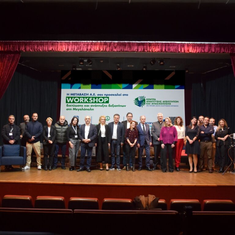 Εργαστήρι δικτύωσης και ανάπτυξης δεξιοτήτων στη Μεγαλόπολη