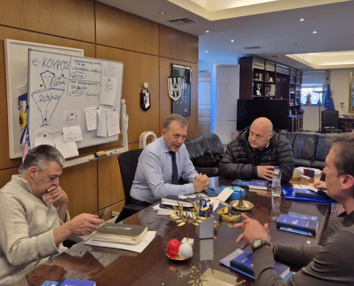 Συνδρομή της Πολιτείας στην αναβάθμιση του Πανθεσσαλικού Σταδίου ζήτησε ο δήμαρχος Βόλου από τον Γ. Βρούτση