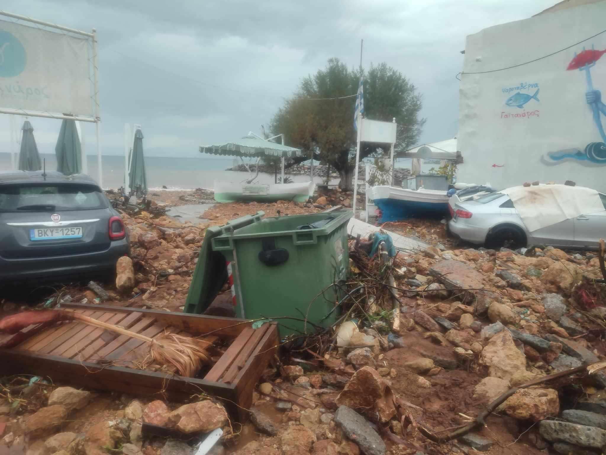 Μεγάλα προβλήματα από την κακοκαιρία στις Κιτριές του δήμου Δυτικής Μάνης