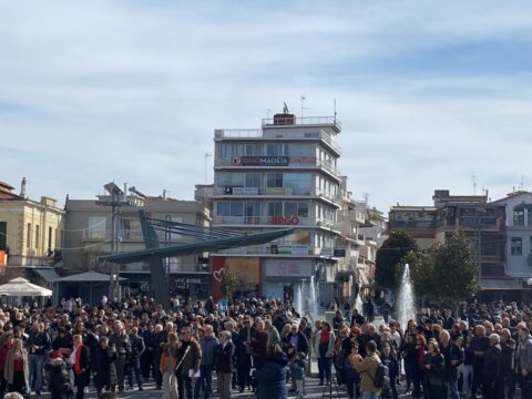 Η Τρίπολη “φώναξε”  για τους νεκρούς των Τεμπών