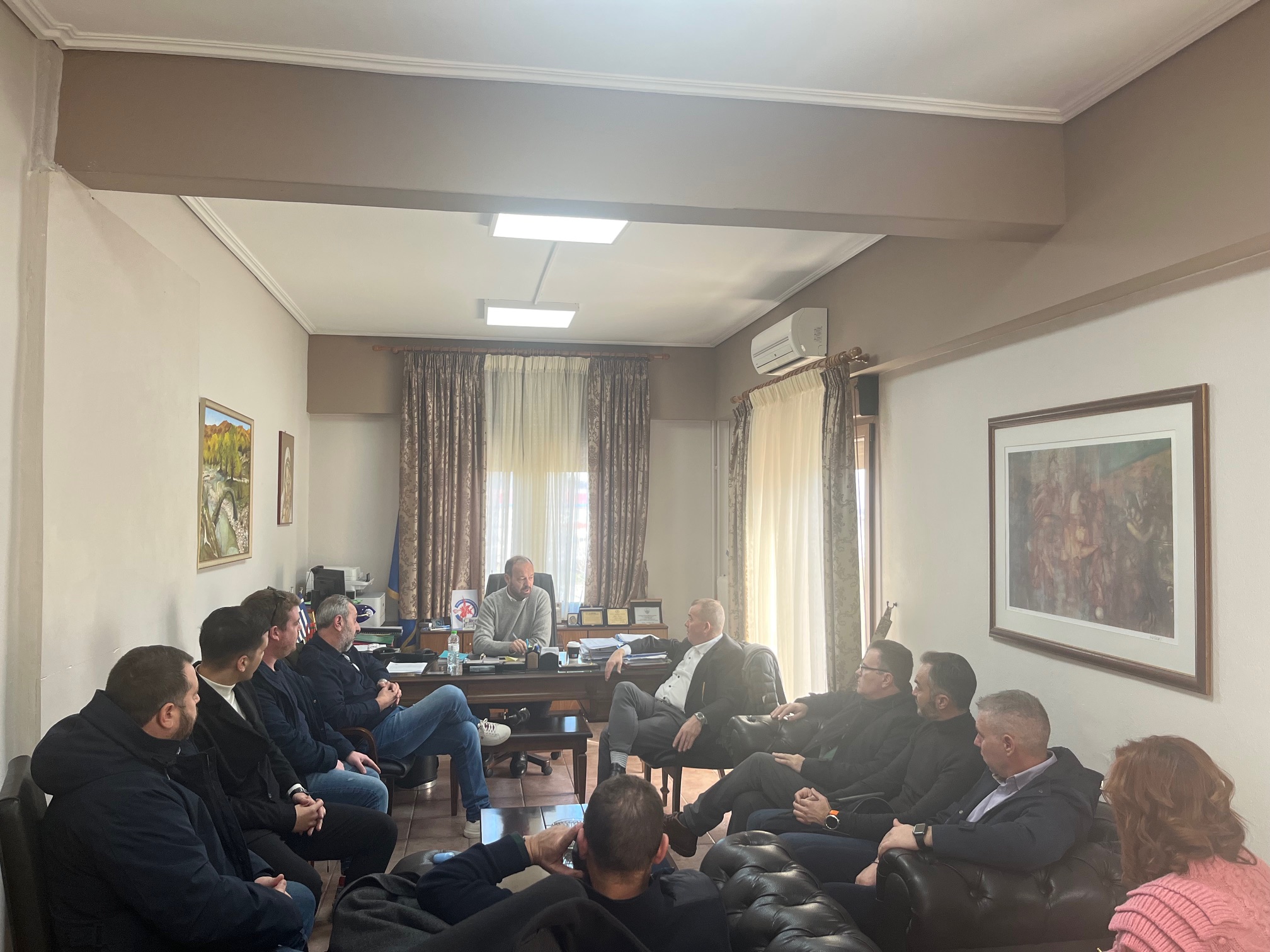Συνάντηση του Δημάρχου Μουζακίου με το Δ.Σ. του ΕΒΕ Καρδίτσας