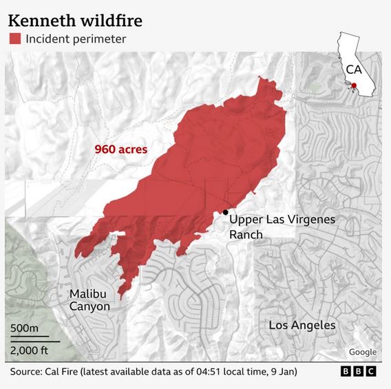 ΗΠΑ – πυρκαγιές: Στους 10 οι νεκροί, Υπό κράτηση πιθανός ύποπτος εμπρησμού στην πυρκαγιά του Πάλισεϊντς- Καταστροφή «σαν ατομική βόμβα»