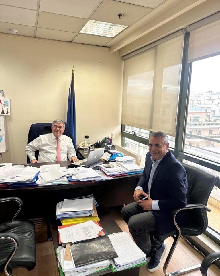 Στον Γ.Γ. Συντονισμού Διαχείρισης Αποβλήτων Μ. Γραφάκο ο δήμαρχος Τρίπολης Κ. Τζιούμης