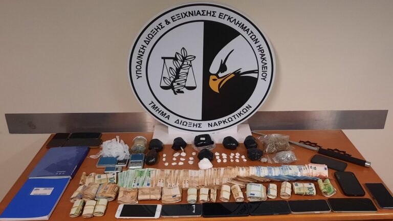 Ηράκλειο: Κύκλωμα διακινούσε κοκαΐνη – Συνελήφθησαν 15 άτομα σε Κρήτη και Αττική