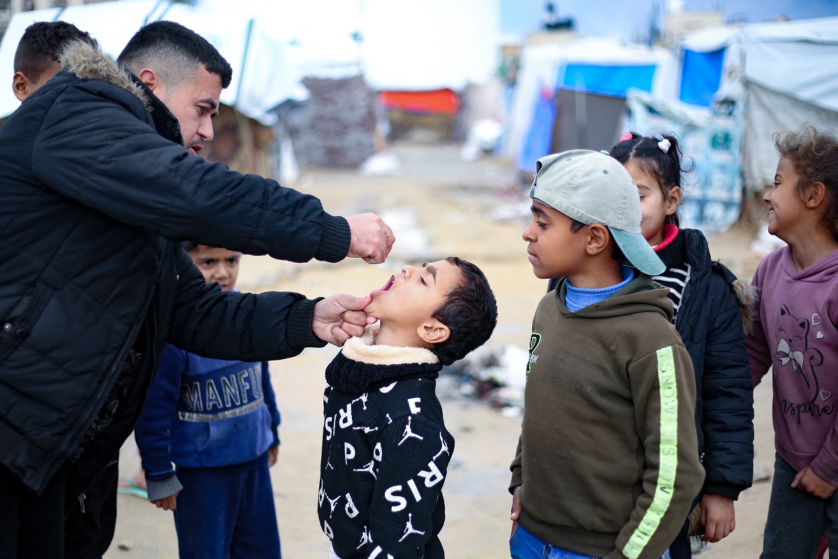 UNICEF: Περισσότερα από 547.200 παιδιά έχουν εμβολιαστεί κατά της πολιομυελίτιδας στη Γάζα