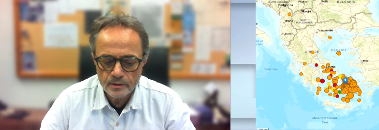 Μ. Σκορδύλης: “Δεν αποκλείουμε έναν ισχυρότερο σεισμό στη Σαντορίνη”