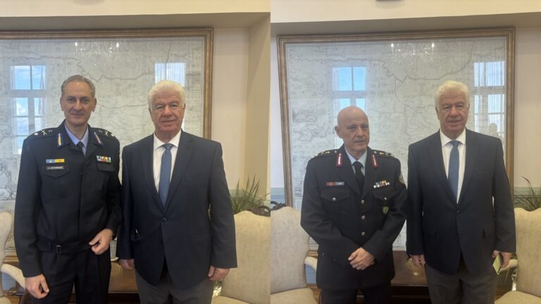 Κέρκυρα: Συναντήσεις του Γ. Τρεπεκλή με τους νέους Περιφερειακούς Διευθυντές Αστυνομίας και Πυροσβεστικής