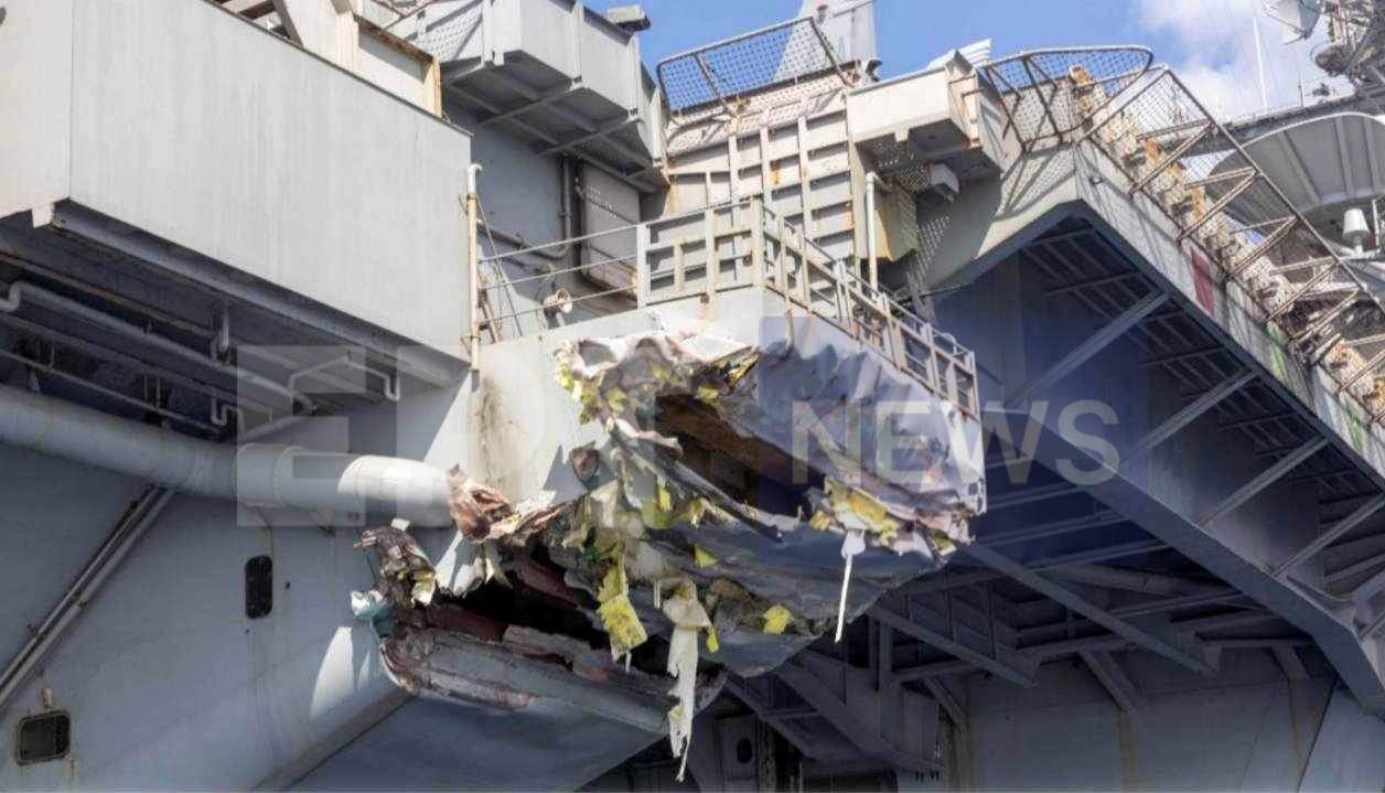 Χανιά: Στη βάση του ΝΑΤΟ κατέπλευσε το αεροπλανοφόρο Harry Truman για επισκευή μετά την πρόσκρουση με τουρκικό εμπορικό