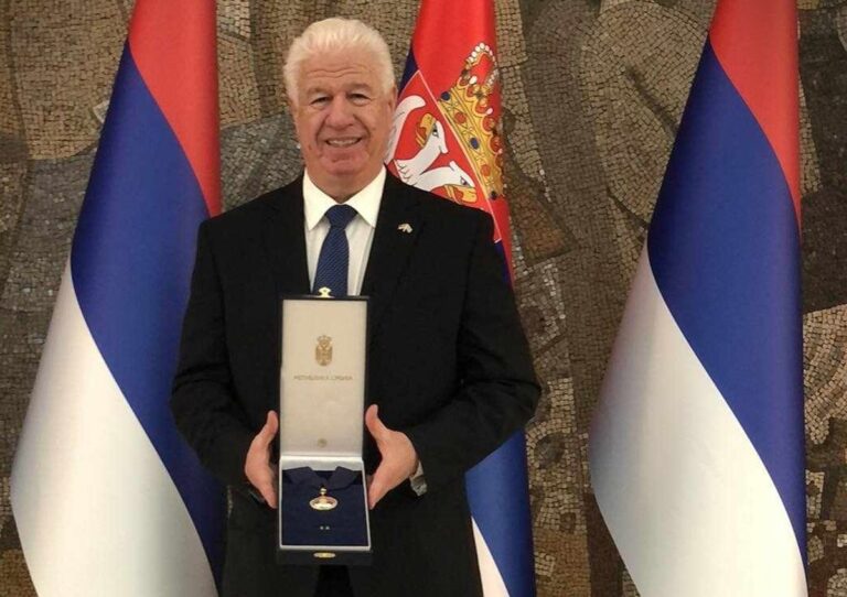 Κέρκυρα: Με το παράσημο της Δημοκρατίας της Σερβίας τιμήθηκε ο Περιφερειάρχης Ιονίων Νήσων, Γ. Τρεπεκλής