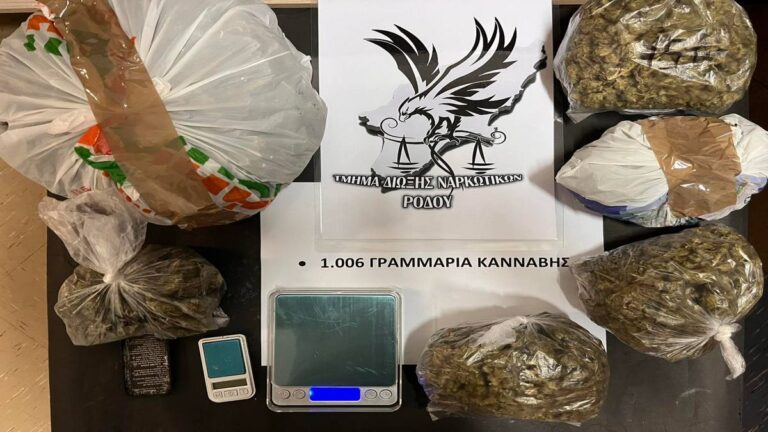 Για διακίνηση ναρκωτικών συνελήφθησαν δύο άτομα στη Ρόδο