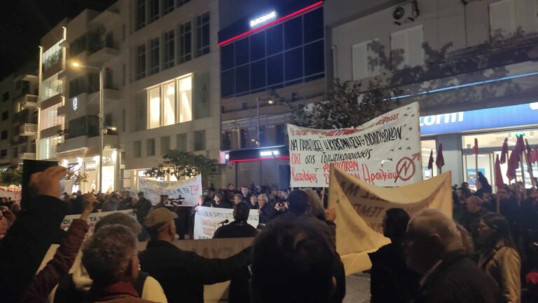 Ηράκλειο: Ακόμη ένα συλλαλητήριο και πορεία για τα Τέμπη