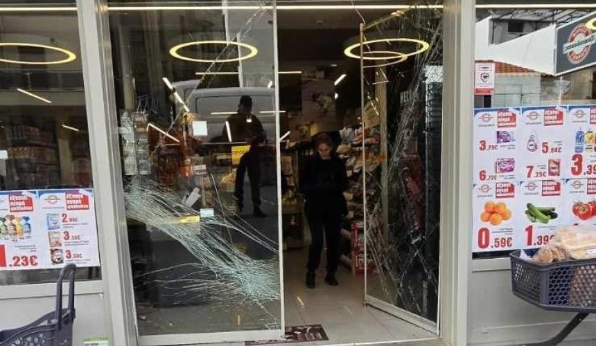 Ληστεία σε σουπερμάρκετ τα ξημερώματα στο Ρέθυμνο (φωτό)