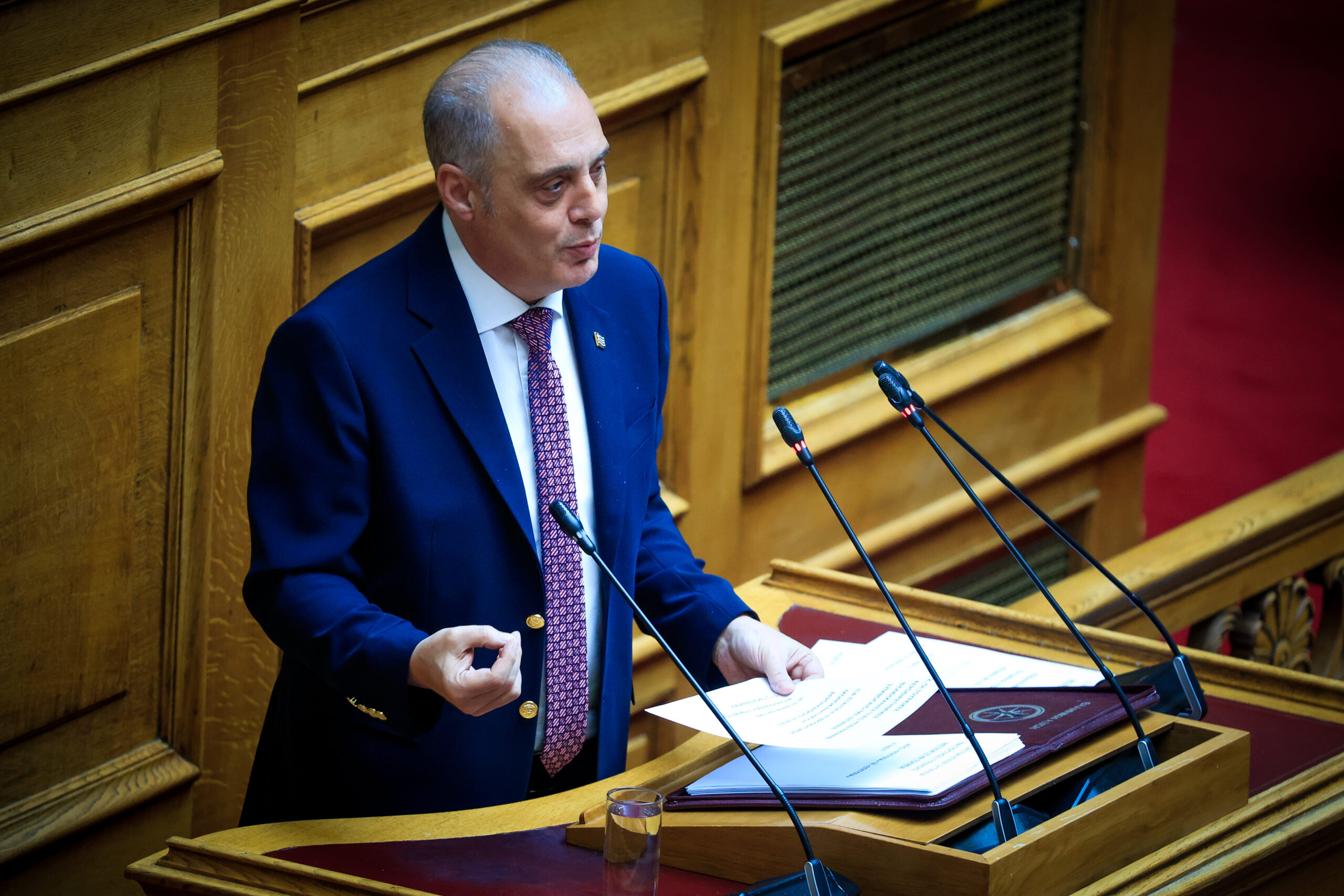 ΒΕΛΟΠΟΥΛΟΣ ΚΥΡΙΑΚΟΣ ΕΛΛΗΝΙΚΗ ΛΥΣΗ ΣΥΖΗΤΗΣΗ ΣΤΗΝ ΟΛΟΜΕΛΕΙΑ ΤΗΣ ΒΟΥΛΗΣ ΝΟΜΟΣΧΕΔΙΩΝ ΤΟΥ ΥΠΟΥΡΓΕΙΟΥ ΕΘΝΙΚΗΣ ΑΜΥΝΑΣ (ΓΙΩΡΓΟΣ ΚΟΝΤΑΡΙΝΗΣ/EUROKINISSI)