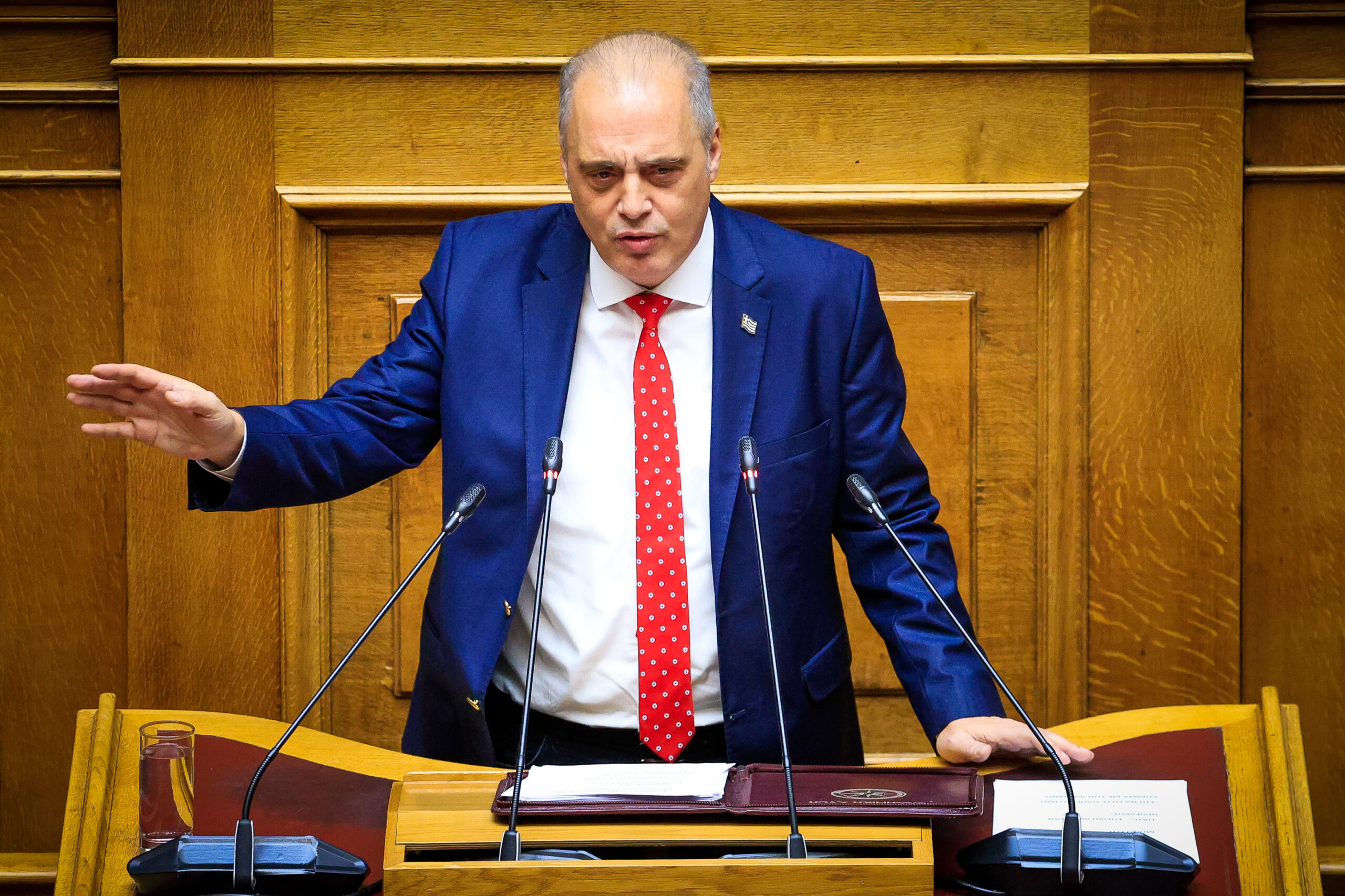 ΒΕΛΟΠΟΥΛΟΣ ΚΥΡΙΑΚΟΣ ΕΛΛΗΝΙΚΗ ΛΥΣΗ ΣΥΖΗΤΗΣΗ ΣΤΗΝ ΟΛΟΜΕΛΕΙΑ ΤΗΣ ΒΟΥΛΗΣ ΤΗΣ ΠΡΟΤΑΣΗΣ ΔΥΣΠΙΣΤΙΑΣ ΤΟΥ ΠΑΣΟΚ-ΚΙΝΗΜΑΤΟΣ ΑΛΛΑΓΗΣ ΚΑΤΑ ΤΗΣ ΚΥΒΕΡΝΗΣΗΣ / 3η ΗΜΕΡΑ (ΓΙΩΡΓΟΣ ΚΟΝΤΑΡΙΝΗΣ/EUROKINISSI)