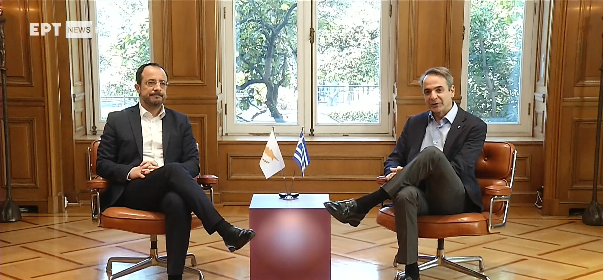 Συνάντηση Μητσοτάκη – Χριστοδουλίδη: Επιβεβαιώνουν τον κοινό βηματισμό για το Κυπριακό στη βάση των ψηφισμάτων του ΟΗΕ