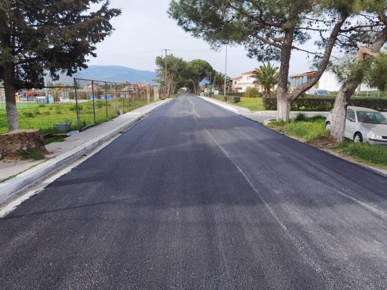 Ασφαλτοστρώσεις σε Καλλονή και χωριά του δήμου Δυτικής Λέσβου