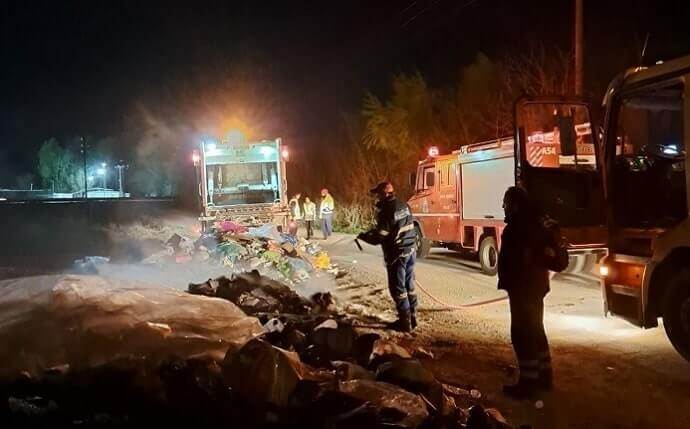Σέρρες: Παραλίγο να καεί ολοσχερώς απορριμματοφόρο από στάχτες σε κάδο απορριμάτων