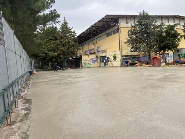 Ετοιμάζονται τα ανοιχτά γήπεδα πετοσφαίρισης και καλαθοσφαίρισης στο ΔΑΚ της Τρίπολης