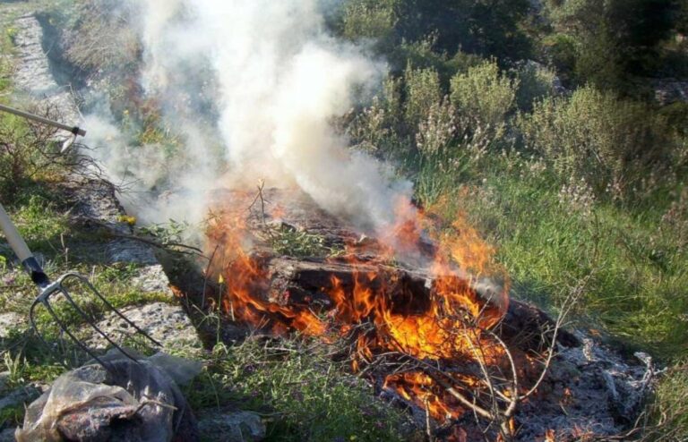 Χανιά: Απαγόρευση καύσης και χρήσης πυρός έως τις 17 Μαρτίου – Έκκληση για προσοχή