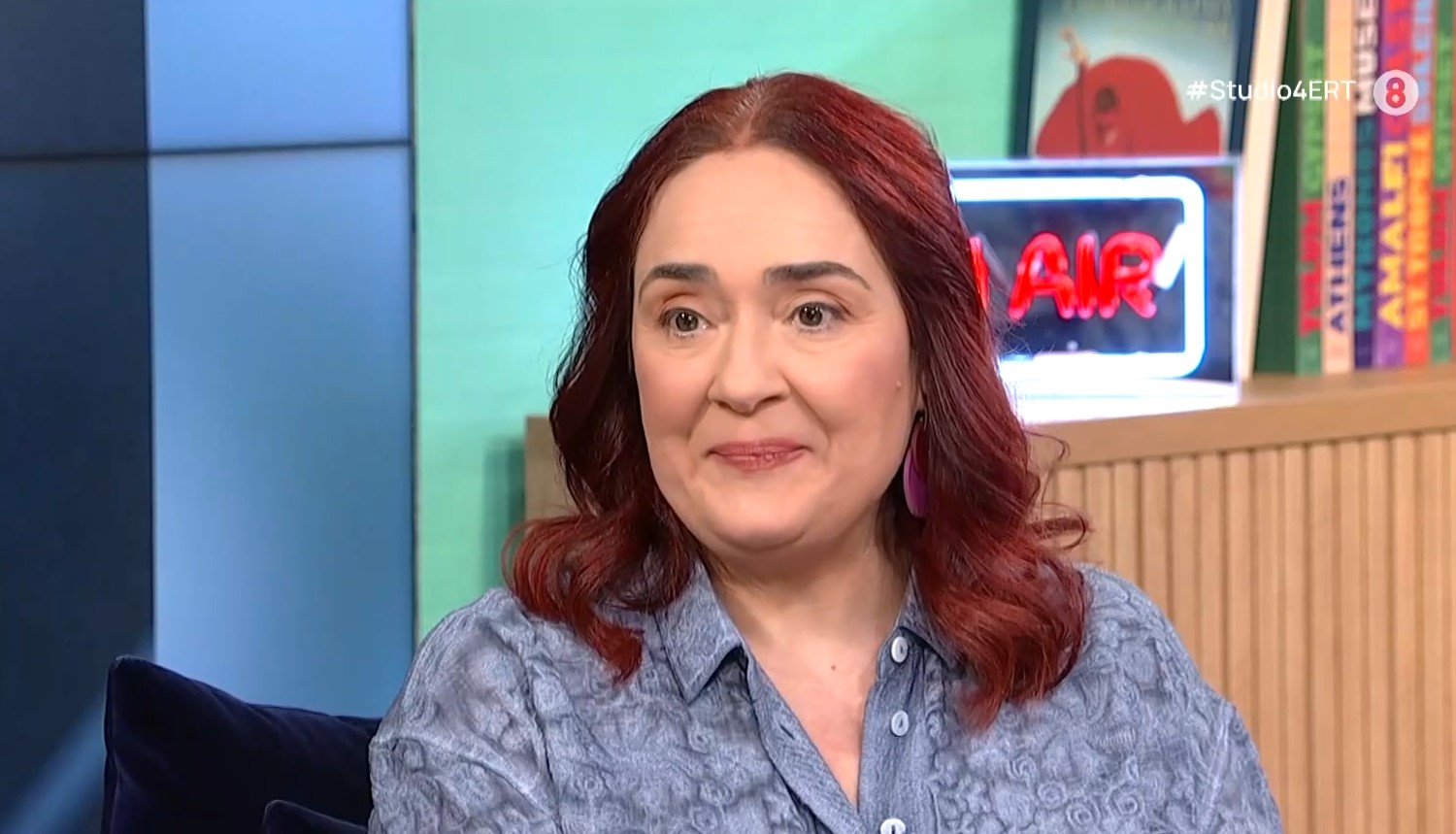 Λένα Ουζουνίδου στο «Στούντιο 4»: «Η απουσία του Πάνου Νάτση από τα γυρίσματα μάς προκαλεί πίκρα»