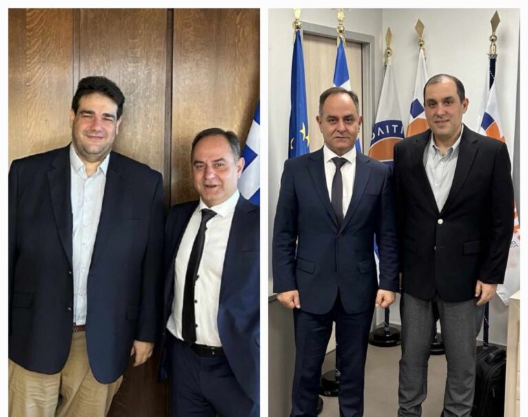 Συναντήσεις του Δημάρχου Καρδίτσας με τον Υπουργό Εσωτερικών Θ. Λιβάνιο και τον Υφυπουργό Κλιματικής Κρίσης Κ. Κατσαφάδο