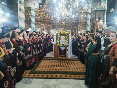 Οι καβαλάρηδες τίμησαν τον Άγιο Γεώργιο στην Εράτυρα Κοζάνης (video)