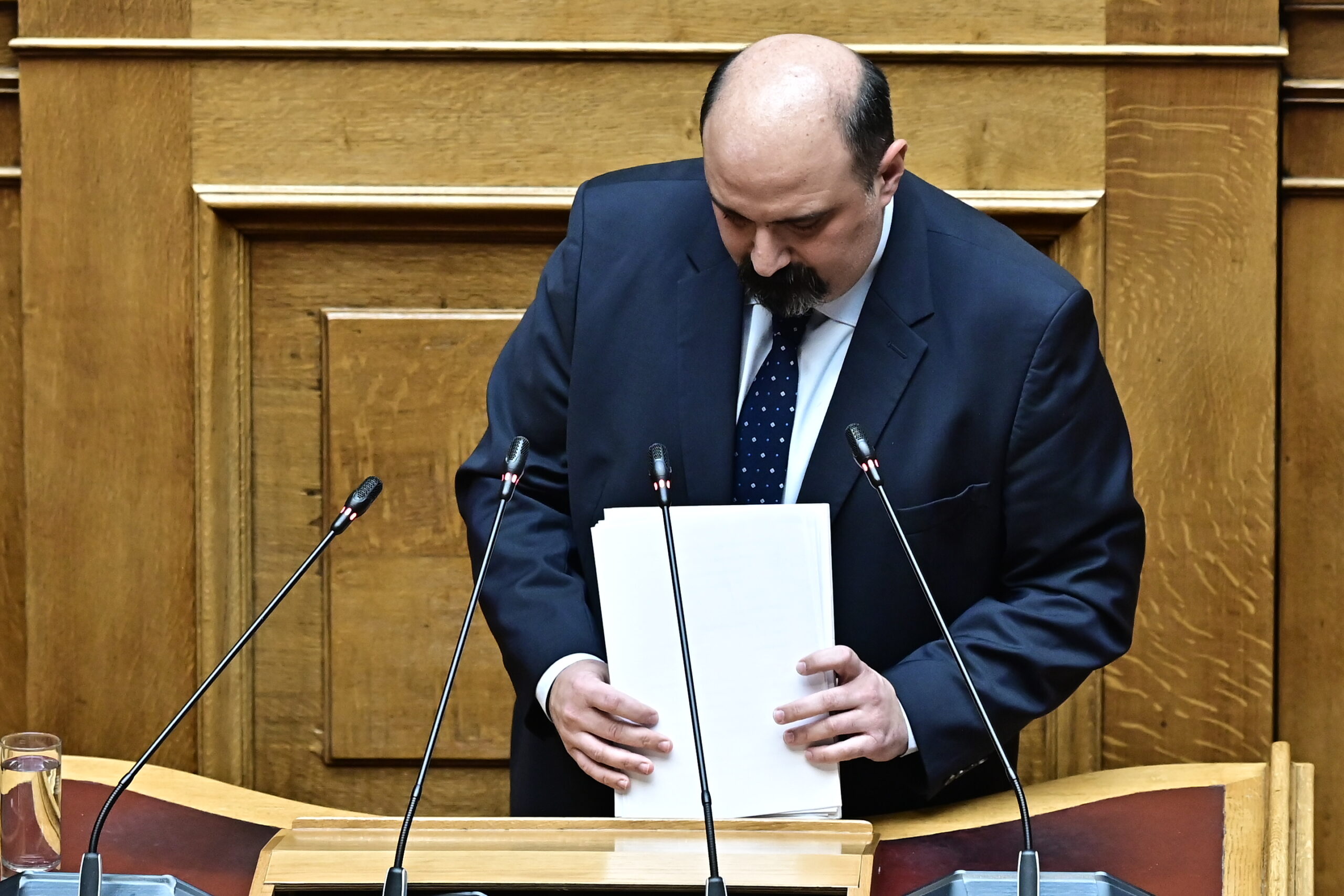 [376214] ΣΥΖΗΤΗΣΗ ΣΤΗΝ ΟΛΟΜΕΛΕΙΑ ΤΗΣ ΒΟΥΛΗΣ ΓΙΑ ΤΗΝ ΣΥΣΤΑΣΗ ΠΡΟΑΝΑΚΡΙΤΙΚΗΣ ΕΠΙΤΡΟΠΗΣ ΓΙΑ ΤΟΝ ΠΡΩΗΝ ΥΦΥΠΟΥΡΓΟ ΧΡΗΣΤΟ ΤΡΙΑΝΤΟΠΟΥΛΟ (ΜΙΧΑΛΗΣ ΚΑΡΑΓΙΑΝΝΗΣ/EUROKINISSI)