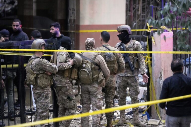 «Κατάφωρη παραβίαση» της εκεχειρίας χαρακτήρισε το νέο ισραηλινό πλήγμα στη Βηρυτό ο πρωθυπουργός του Λιβάνου