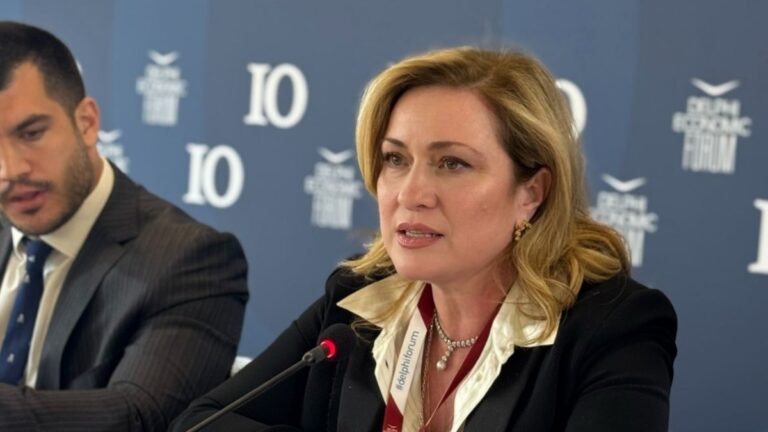 Η Γενική Γραμματέας Απόδημου Ελληνισμού, Μάιρα Μυρογιάννη, στο Delphi Economic Forum X