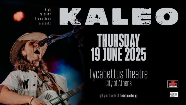 KALEO live στο Θέατρο Λυκαβηττού την Πέμπτη 19 Ιουνίου