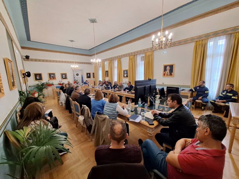 Συνεδρίασε στην Τρίπολη το Περιφερειακό Συντονιστικό Όργανο της Πολιτικής Προστασίας