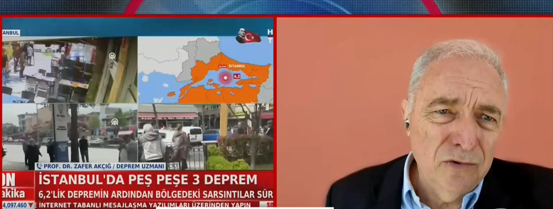 Ευθ. Λέκκας για τον σεισμό στην Κωνσταντινούπολη: Μικρότερος ο σεισμός από αυτόν που περιμέναμε- Πιθανή η σταδιακή εκτόνωση τις επόμενες μέρες