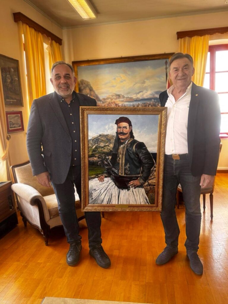 Πορτρέτο του Στάικου Σταϊκόπουλου στον δήμο Ναυπλιέων