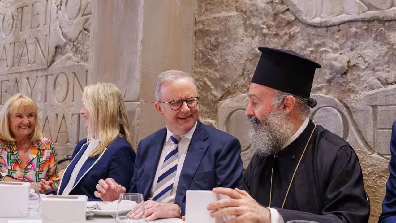 Ο πρωθυπουργός της Αυστραλίας σε πασχαλινό γεύμα με τον Αρχιεπίσκοπο Μακάριο