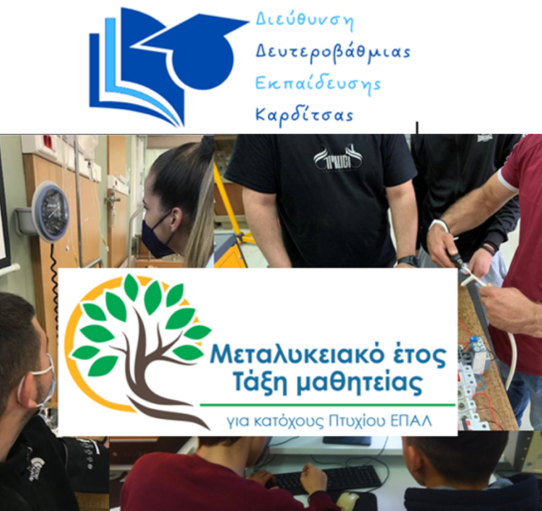Καρδίτσα: Πρόσκληση για θέσεις μαθητείας από τον ευρύτερο δημόσιο τομέα στο πλαίσιο του «Μεταλυκειακού έτους – Τάξη Μαθητείας»