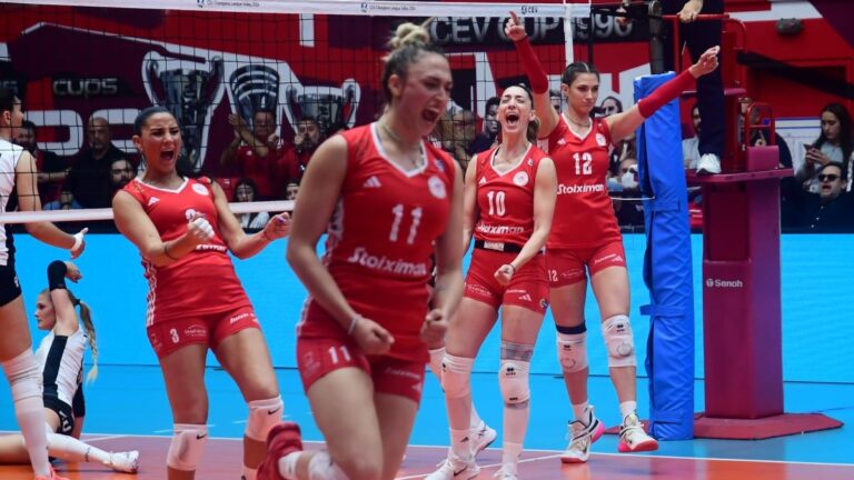 Ο Ολυμπιακός άνοιξε λογαριασμό στους τελικούς της Volley League γυναικών, 3-0 τον ΠΑΟΚ