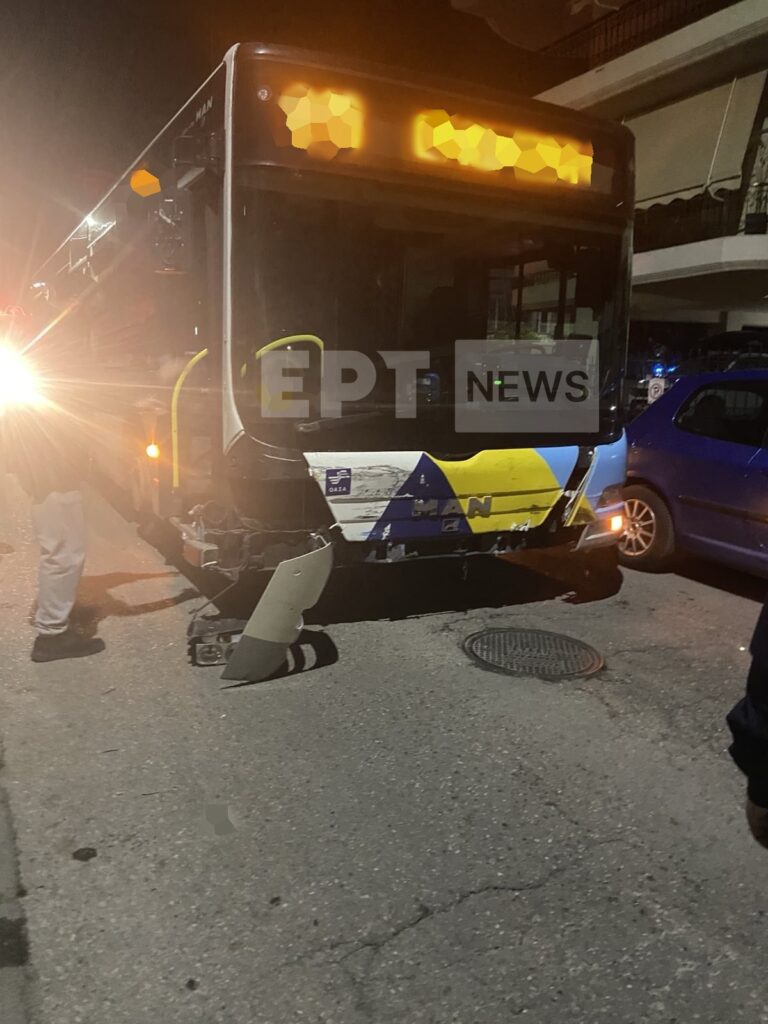 Λεωφορείο συγκρούστηκε με ΙΧ στο Περιστέρι – Τρεις τραυματίες