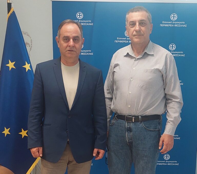 Καρδίτσα: Συνάντηση του Δημάρχου Β. Τσιάκου με τον Περιφερειάρχη Δ. Κουρέτα για θέματα του δήμου
