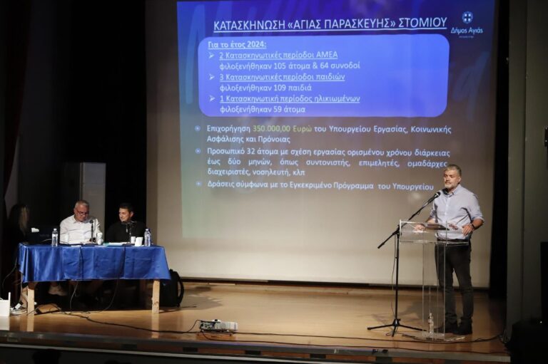 Τον απολογισμό της δράσης του Δήμου Αγιάς για το 2024 παρουσίασε ο Αντώνης Γκουντάρας